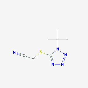 2-((1-(Tert-butyl)-1h-tetrazol-5-yl)thio)acetonitrile