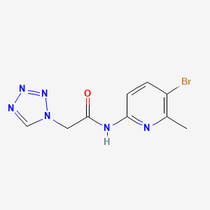 n-(5-Bromo-6-methylpyridin-2-yl)-2-(1h-tetrazol-1-yl)acetamide