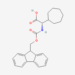 molecular formula C24H27NO4 B14911669 Fmoc-Gly(Cycloheptyl)-OH 