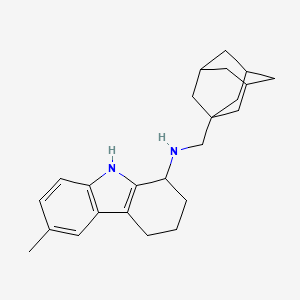 molecular formula C24H32N2 B14911673 N-(1-adamantylmethyl)-6-methyl-2,3,4,9-tetrahydro-1H-carbazol-1-amine 