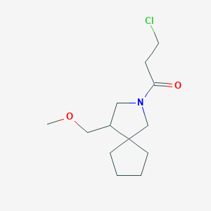 3-Chloro-1-(4-(methoxymethyl)-2-azaspiro[4.4]nonan-2-yl)propan-1-one
