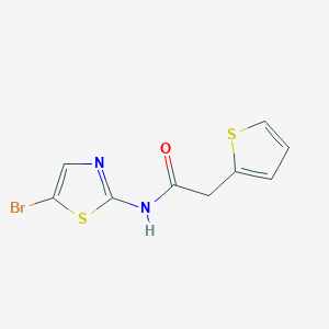 N-(5-bromothiazol-2-yl)-2-(thiophen-2-yl)acetamide