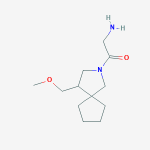 molecular formula C12H22N2O2 B1491171 2-Amino-1-(4-(methoxymethyl)-2-azaspiro[4.4]nonan-2-yl)ethan-1-one CAS No. 2091139-31-8