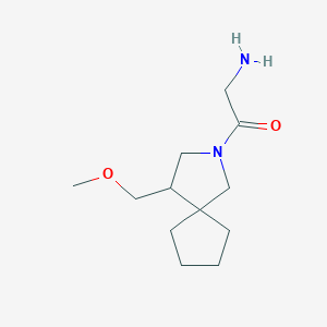 molecular formula C12H22N2O2 B1491171 2-Amino-1-(4-(Methoxymethyl)-2-azaspiro[4.4]nonan-2-yl)ethan-1-on CAS No. 2091139-31-8