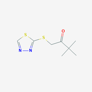 1-((1,3,4-Thiadiazol-2-yl)thio)-3,3-dimethylbutan-2-one