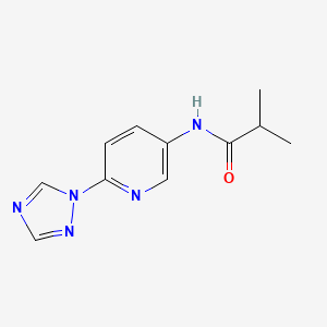 n-(6-(1h-1,2,4-Triazol-1-yl)pyridin-3-yl)isobutyramide