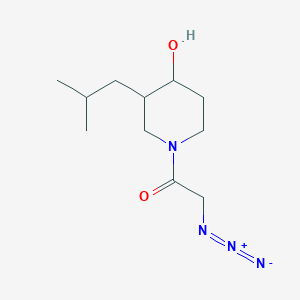 molecular formula C11H20N4O2 B1491175 2-Azido-1-(4-Hydroxy-3-isobutylpiperidin-1-yl)ethan-1-on CAS No. 2098104-45-9