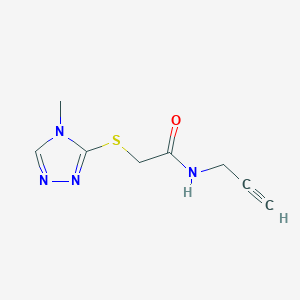 2-((4-Methyl-4h-1,2,4-triazol-3-yl)thio)-N-(prop-2-yn-1-yl)acetamide