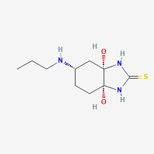 molecular formula C10H19N3O2S B14911781 (3aS,5S,7aR)-3a,7a-Dihydroxy-5-(propylamino)hexahydro-1H-benzo[d]imidazole-2(3H)-thione 