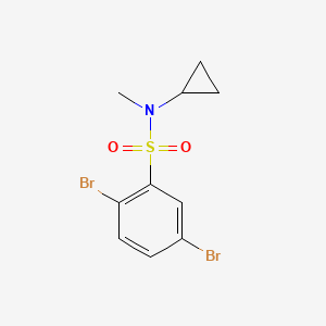 molecular formula C10H11Br2NO2S B14911800 2,5-dibromo-N-cyclopropyl-N-methylbenzenesulfonamide 