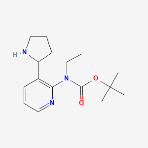 Tert-butyl ethyl(3-(pyrrolidin-2-yl)pyridin-2-yl)carbamate