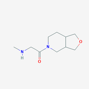 molecular formula C10H18N2O2 B1491182 1-(hexahydrofuro[3,4-c]pyridin-5(3H)-yl)-2-(methylamino)ethan-1-one CAS No. 2098015-09-7