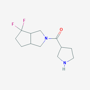 (4,4-difluorohexahydrocyclopenta[c]pyrrol-2(1H)-yl)(pyrrolidin-3-yl)methanone
