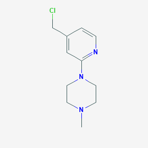 molecular formula C11H16ClN3 B14911833 1-(4-(Chloromethyl)pyridin-2-yl)-4-methylpiperazine 