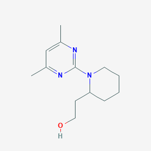 2-(1-(4,6-Dimethylpyrimidin-2-yl)piperidin-2-yl)ethan-1-ol