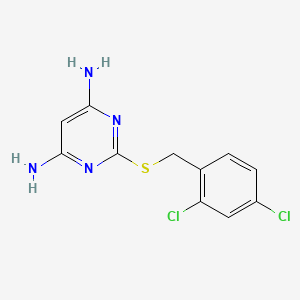 2-((2,4-Dichlorobenzyl)thio)pyrimidine-4,6-diamine