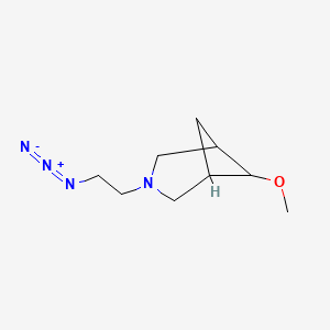 molecular formula C9H16N4O B1491187 3-(2-叠氮乙基)-6-甲氧基-3-氮杂双环[3.1.1]庚烷 CAS No. 2098047-63-1