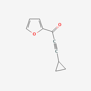 molecular formula C10H8O2 B14911870 3-Cyclopropyl-1-(furan-2-yl)prop-2-yn-1-one 