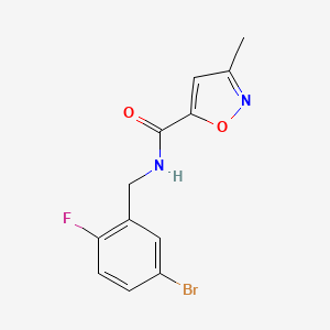 molecular formula C12H10BrFN2O2 B14911879 n-(5-Bromo-2-fluorobenzyl)-3-methylisoxazole-5-carboxamide 