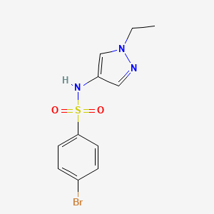 4-Bromo-n-(1-ethyl-1h-pyrazol-4-yl)benzenesulfonamide