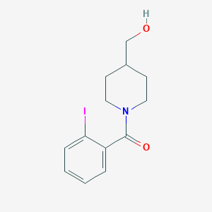 molecular formula C13H16INO2 B14911892 (4-(Hydroxymethyl)piperidin-1-yl)(2-iodophenyl)methanone 