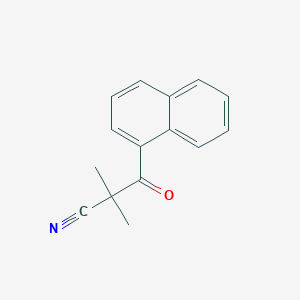 molecular formula C15H13NO B14911904 2,2-Dimethyl-3-(naphthalen-1-yl)-3-oxopropanenitrile 