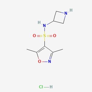 N-(azetidin-3-yl)-3,5-dimethylisoxazole-4-sulfonamide hydrochloride