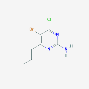 5-Bromo-4-chloro-6-propylpyrimidin-2-amine