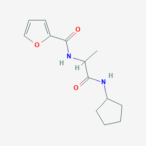 n-(1-(Cyclopentylamino)-1-oxopropan-2-yl)furan-2-carboxamide