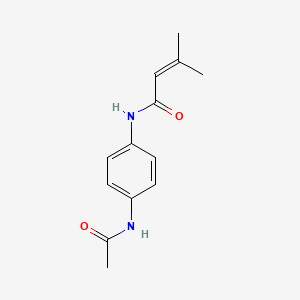 N-(4-acetamidophenyl)-3-methylbut-2-enamide