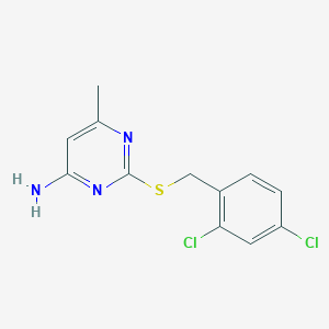 2-((2,4-Dichlorobenzyl)thio)-6-methylpyrimidin-4-amine