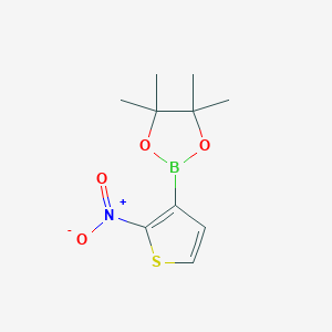 4,4,5,5-Tetramethyl-2-(2-nitrothiophen-3-yl)-1,3,2-dioxaborolane