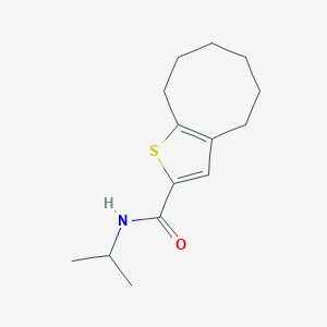 molecular formula C14H21NOS B14911972 n-Isopropyl-4,5,6,7,8,9-hexahydrocycloocta[b]thiophene-2-carboxamide 