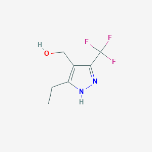 (5-ethyl-3-(trifluoromethyl)-1H-pyrazol-4-yl)methanol