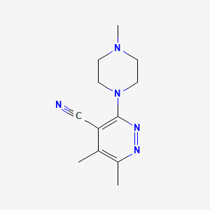 5,6-Dimethyl-3-(4-methylpiperazin-1-yl)pyridazine-4-carbonitrile