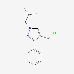 4-(chloromethyl)-1-isobutyl-3-phenyl-1H-pyrazole