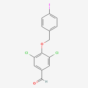 3,5-Dichloro-4-[(4-iodobenzyl)oxy]benzaldehyde