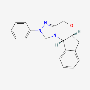 (5AR,10bS)-2-phenyl-2,4,5a,10b-tetrahydro-1H,6H-indeno[2,1-b][1,2,4]triazolo[4,3-d][1,4]oxazine