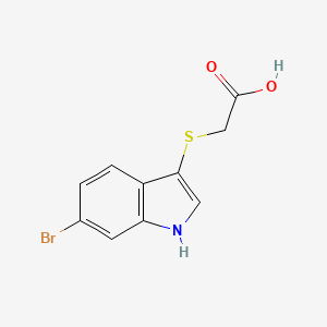 2-((6-Bromo-1H-indol-3-yl)thio)acetic acid