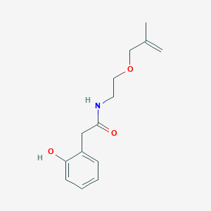 molecular formula C14H19NO3 B14912046 2-(2-Hydroxyphenyl)-n-(2-((2-methylallyl)oxy)ethyl)acetamide 