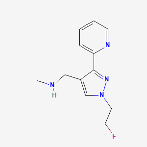 1-(1-(2-fluoroethyl)-3-(pyridin-2-yl)-1H-pyrazol-4-yl)-N-methylmethanamine