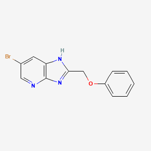 molecular formula C13H10BrN3O B14912071 6-bromo-2-(phenoxymethyl)-1H-imidazo[4,5-b]pyridine 