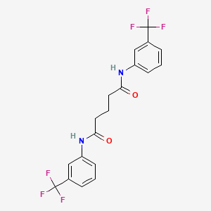 molecular formula C19H16F6N2O2 B14912124 N,N'-bis[3-(trifluoromethyl)phenyl]pentanediamide 