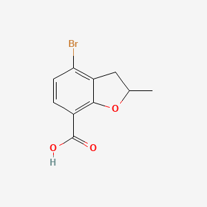 molecular formula C10H9BrO3 B14912128 4-Bromo-2-methyl-2,3-dihydrobenzofuran-7-carboxylic acid 