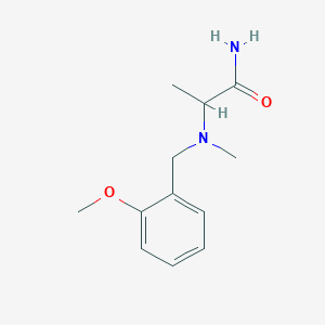 molecular formula C12H18N2O2 B14912131 2-((2-Methoxybenzyl)(methyl)amino)propanamide 