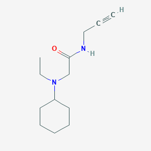 2-(Cyclohexyl(ethyl)amino)-N-(prop-2-yn-1-yl)acetamide