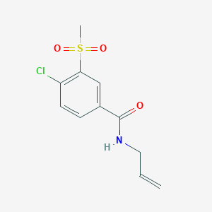 4-chloro-3-methanesulfonyl-N-(prop-2-en-1-yl)benzamide