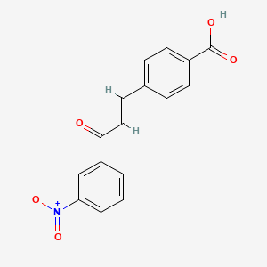 (E)-4-(3-(4-Methyl-3-nitrophenyl)-3-oxoprop-1-en-1-yl)benzoic acid