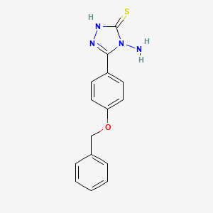 4-Amino-3-(4-(benzyloxy)phenyl)-1H-1,2,4-triazole-5(4H)-thione