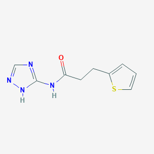 molecular formula C9H10N4OS B14912171 3-(Thiophen-2-yl)-N-(1h-1,2,4-triazol-5-yl)propanamide 